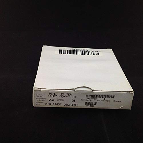 Image of Sartorius 11807-90G Polytetrafluoroethylene Membrane Filter, 0.2 um, 90 mm (Pack of 25)