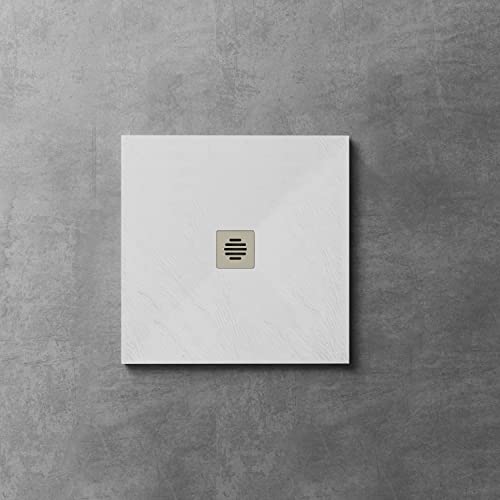 Plato de ducha Resina 90x90 - Antideslizante Blanco