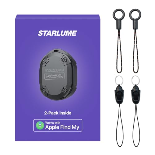 Rugged 3-Proof Tracker, Air Tags-2 Pack: Waterproof, Dustproof, Shockproof, Works with Apple FindMy app(iOS only, Android Not Supported), Smart Finder for Keys/Bags/Luggage