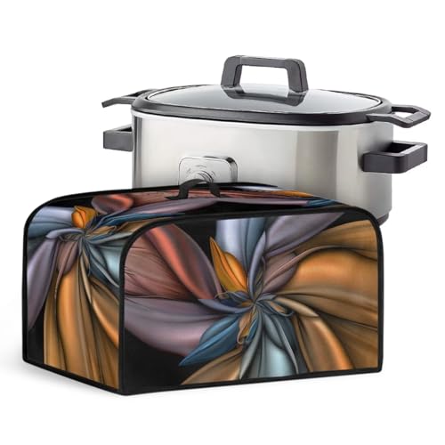 ZUXONGSY Flowy Floral Slow Cooker Carrying Bag Mesh Pocket and Top Handle Air Fryer Cover Dust Cover for Women Gift Small Appliance Covers
