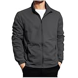Mens Light Jacket Windbreaker Spring Fall Lightweight Coat Casual Full-Zip Bomber Jacket Relaxed Fit with Zip Pocket jaqueta masculina