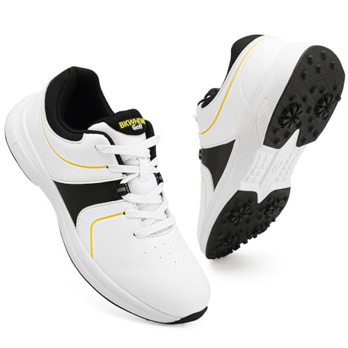 BKWHDAY Golf Shoes Mens Waterproof Professional Outdoor...