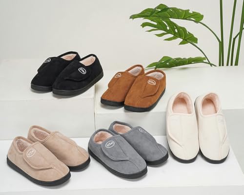 Winter Plush Slipper for Women Men Memory Foam Fleece Lined Slippers Warm Fluffy House Shoes Closed Toe Non Slip Shoes 20254