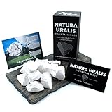 Natura Uralis Premium Trozos de Tiza de Belgorod | 200g de Trozos de Tiza Blanca - Crujido Increíble, Textura Terrosa, Aterciopelada y Firme, Sensación ASMR, Carbonato de Calcio Natural