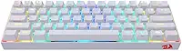 Teclado Gamer 60% Sem Fio Redragon Draconic Lunar White Switch Outemu MK2 Brown ABNT2 Bluetooth 5.0 - K530W-RGB, Branco