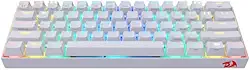 Teclado Gamer 60% Sem Fio Redragon Draconic Lunar White Switch Outemu MK2 Brown ABNT2 Bluetooth 5.0 - K530W-RGB, Branco
