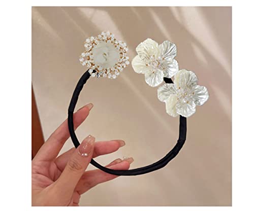 Ougwa 3 Pieces Hair Accessory Set: Round Bun Maker, Crown Hairstyle Shaper thumb #2