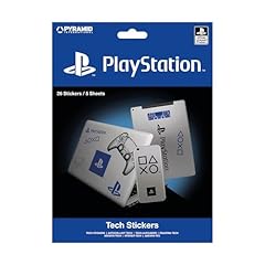 Pyramid International Playstation Tech - Set di 26 adesivi per computer portatili, cellulari e tablet, prodotto ufficiale, colore: blu/bianco