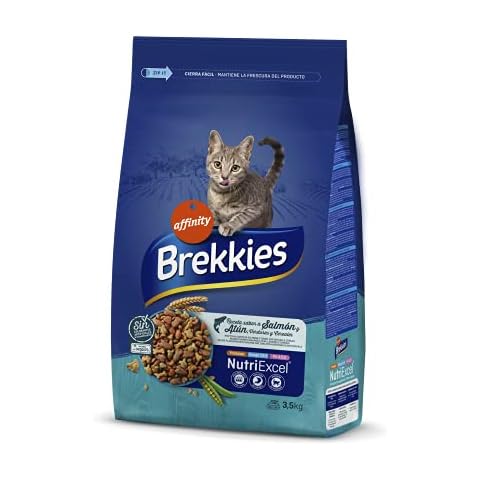 Brekkies Pienso para Gatos con Salmon, Atun y Verduras 3,5kg Cover