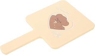 minkissy Makeup Vanity Mirror Make up Mirror Handheld Mirror Hand Mirrors with Handle Handheld Makeup Mirror Girls Hand Mirror Small Mirror Portable Mirror Cheese Decorative Mirror Miss