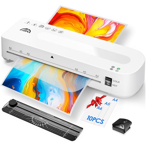 MAXDONE Plastificatrice A4, Laminatrice a Caldo e a Freddo