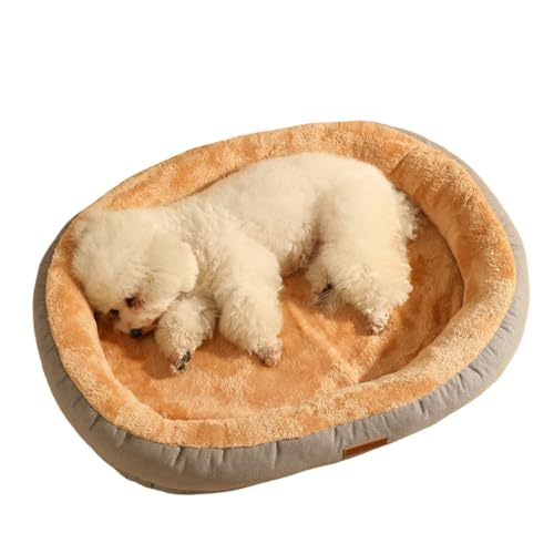 RoastMe ペット 猫用 犬用 柔らかい ふわふわ 暖かい スノーベルベット オールシーズン ペットマット 犬 猫 ペットクッション 取り外し可能で洗濯可能 滑り止め 寒さ対策 ペットソファー 小型 中型 子犬 老犬 ぬいぐるみ べたつかない髪 (M,