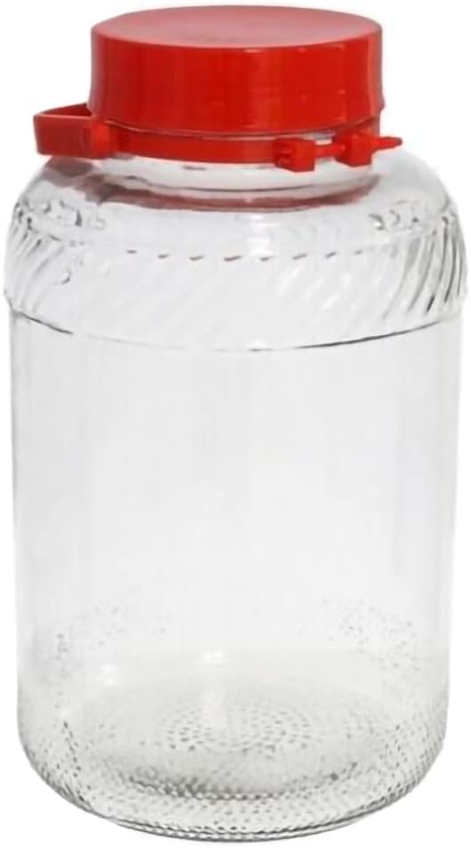 Rammento 8L Glass Pickling & Preserving Jars Extra Large Pickling Jars with Lids for Airtight