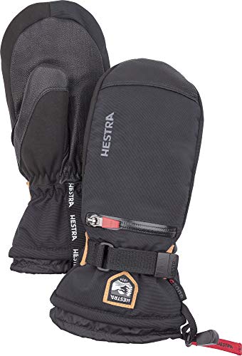 Hestra All Mountain CZone Junior Mitten - Waterproof, Versatile Mitt for for Winter, Skiing, Playing in The Snow for Kids and Youth - Black - 3