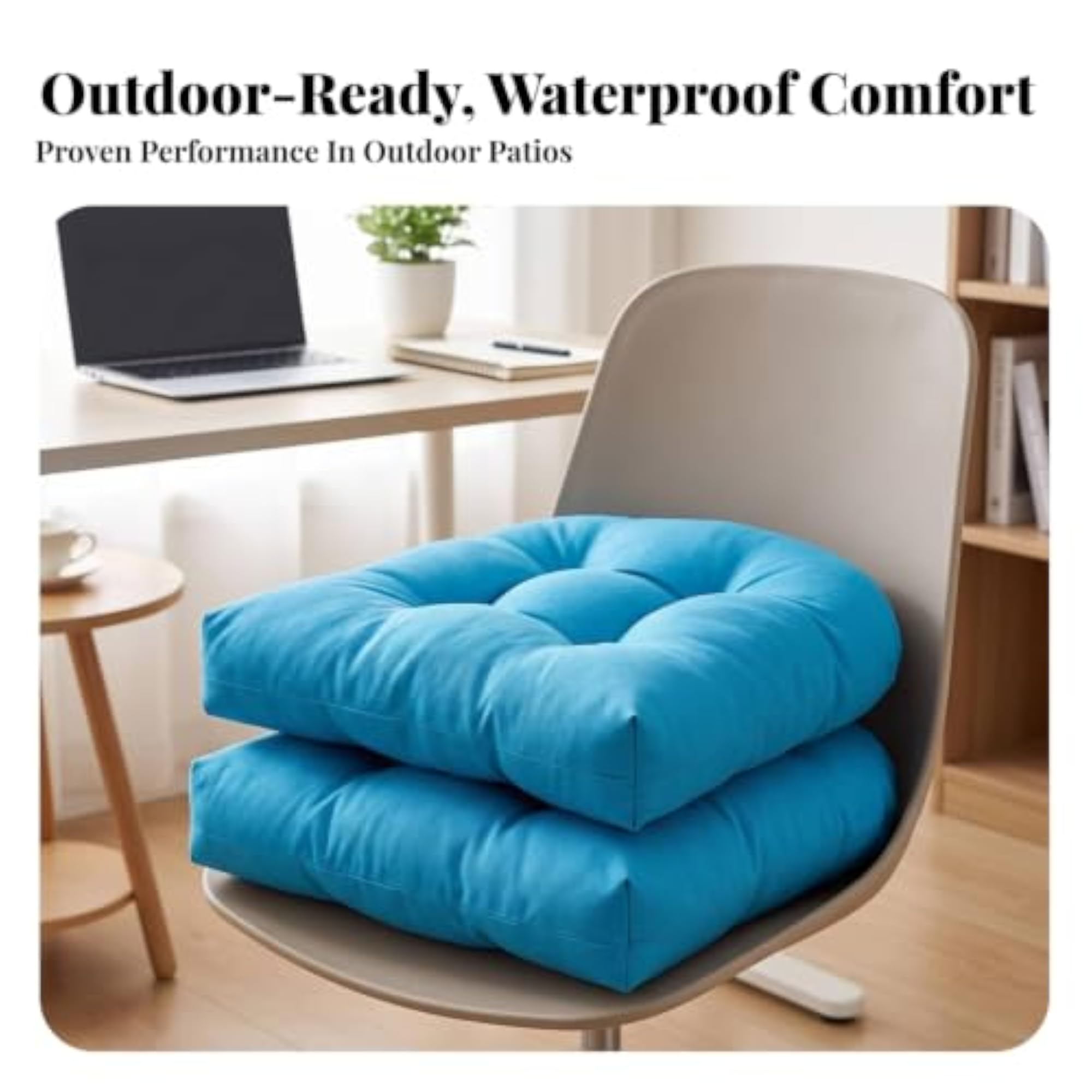 Comfortable Tufted Seat Cushions for Outdoor Relaxation