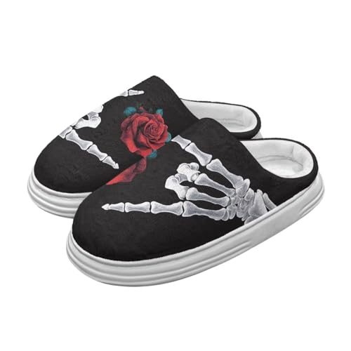 Fuzzy Memory Foam Slippers for Women Winter Soft Warm Flannel Slipper Non Slip Bedroom House Shoes Indoor Slip On