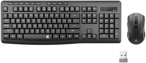 Redragon Wireless Keyboard and Mouse Combo, 2.4G Full-Sized Ergonomic Computer Keyboard with 5 Level DPI Adjustable Wireless Mouse, for Windows, Mac OS Desktop/Laptop/PC, BS-7367-A Redragon Wireless Keyboard and Mouse Combo, 2.4G Full-Sized Ergonomic Computer Keyboard with 5 Level DPI Adjustable Wireless Mouse, for Windows, Mac OS Desktop/Laptop/PC, BS-7367-A