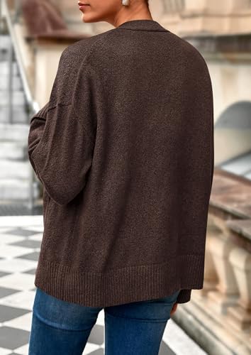 PRETTYGARDEN Women's 2025 Oversized Cardigan Sweaters Trendy Chunky Knit Long Sleeve V Neck Button Down Fall Winter Outfits4