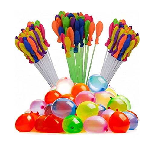 Image of Holi Water Magic Balloons l Set of 3 Bunch l 111 Baloons l Multicolour l Quick Fill and Auto Tie in 60 Seconds with Universal Tap Adaptor (Ballon 111 Pcs)