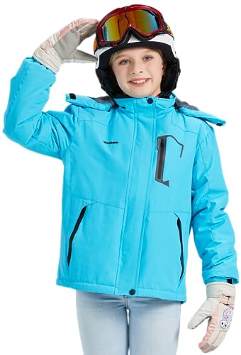 Wickham WG/001 Girl'S Waterproof Ski Jacket Winter Warm Fleece Lined Snow Windproof Jackets Removable Hood Ski Coat thumb #5