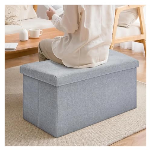 SFOIKVG Reposapies Salon Banco de Almacenamiento otomano Plegable Terciopelo, reposapiés, Taburete, Asiento, baúl, Caja con Tapa, Banco Largo for Zapatos, for Sala Estar para Hogar