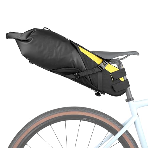 Rhinowalk Sacoche De Selle De Vélo Étanche 14 L – Grande Capacité, Imperméable à La Pluie, Accessoire Pro Pour VTT Et Vélo De Route