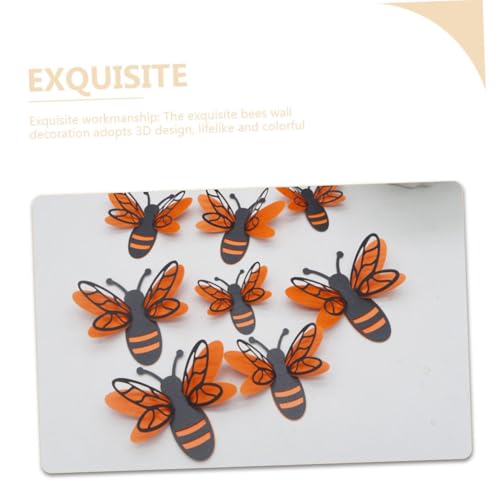 Ipetboom Vinilos Decorativos 3D Abejas Pack 12 piezas miniatura 3