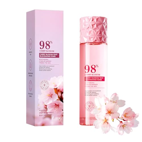 Hinapan Tónico Levadura Sakura 120ml, Agua Facial Fortalecedor Barrera Cutánea, Extracto Floral, Reafirma, Revitaliza y Proporciona, Hidratación Profunda, Piel con una Sensación