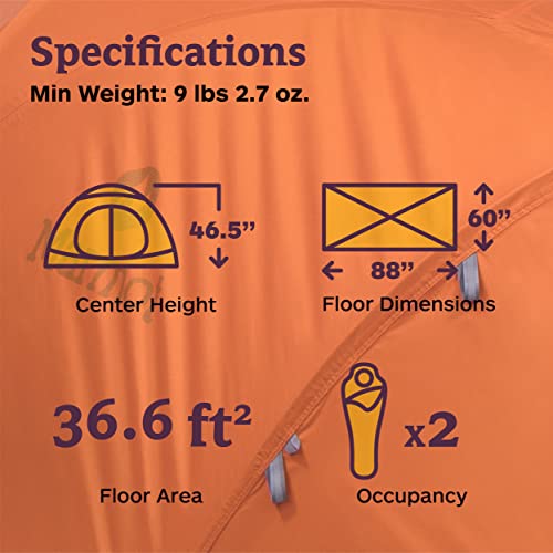 Carpa Marmot Thor para 2 personas resistente al agua miniatura 7