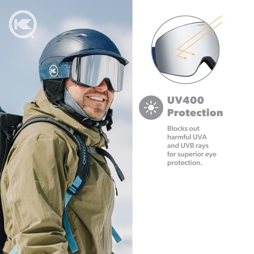 Knockaround Slingshots Ski/Snowboard Goggles for Men, Women & Youth - Anti-Glare & Fog Coating - UV400 Protection - Image 4