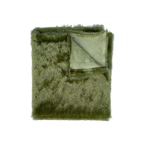 Image of Quago Fur Fabric Unstitched Super Soft Cloth for Baby Photoshoot, Soft Toys Making, Art and Craft, Dress Material, Decoration etc. (1 Mtr, 60 Inch Pana) (Olive Green (Mahendi))