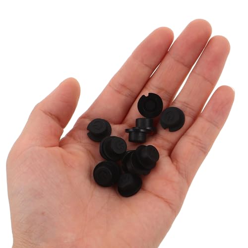 Tapas de botones de silicona negras redondas en pack de 50 unidades para interruptor industrial 4
