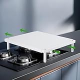 【Large application】Notre couvercle de cuisinière mesure 37-62 cm (L) × 35 cm (l) × 8 cm (H), convenant à tous types de cuisinières à gaz ou électriques, de tables de cuisson et de brûleurs. Idéal pour les camping-cars, caravanes, appartements, dortoirs ou toute petite cuisine à espace limité. CONSEIL : Mesurez votre cuisinière avant commande pour assurer la compatibilité.