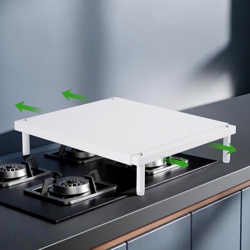 YUCHENGTECH Herdabdeckplatte 37–62 cm Verstellbar Herdabdeckung Gasherdabdeckung für Gas- und Elektroherde Erweiterung des Küchenbereichs