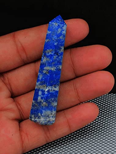 Image of Amazing Gemstone Lapis Lazuli Crystal Towers ~ Natural Healing Crystal Point Obelisk for Reiki Healing and Crystal Grid (3 inch to 4 inch INCH)