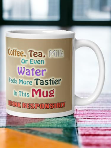 Image of Better Gift Flowers Sweet Warning Coffee Mug, Round Shaped Multicolor Themed Coffee Mugs, Mug for Gifting, Gifting Items for Family, Friends & Closed Ones