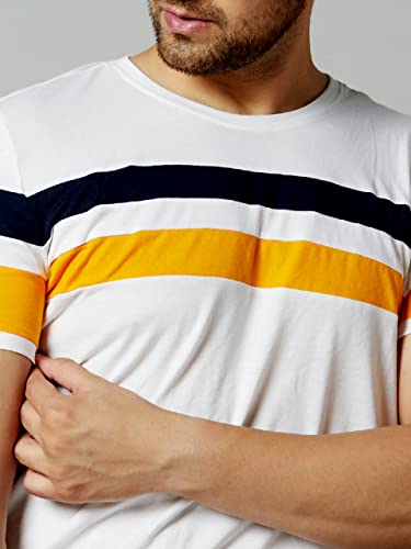 Image of AUSK T-Shirt for Mens Double Stripes on Chest