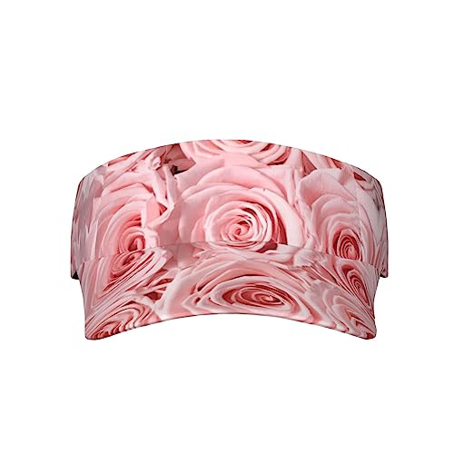 Casquette de protection solaire rose réglable et respirante pour femme