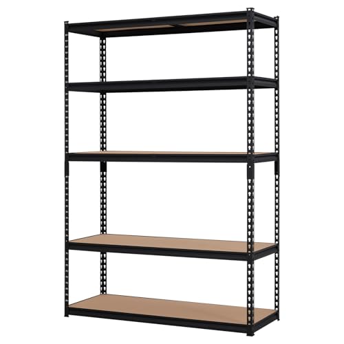 Towallmark Garage Shelving, 48 x18 x 72 Storage Shelves, Heavy Duty Storage Shelving, Durable Storage Shelves, Rust-Resistant Design, Easy Assembly