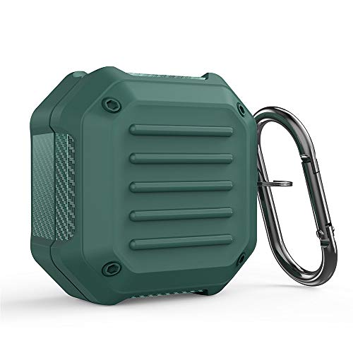 pour Samsung Galaxy Buds Live / Galaxy Buds Pro Housse de Protection, étui de Protection Anti-Rayures TPU Antichoc Robuste et Complet avec Porte-clés (Vert) Cover