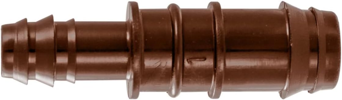 Netafim T12RCOUP - 12mm x 17mm Reducing Coupling, UV Resistant Dripline Fitting, Durable Barbed Irrigation Coupler for Garden Irrigation Systems