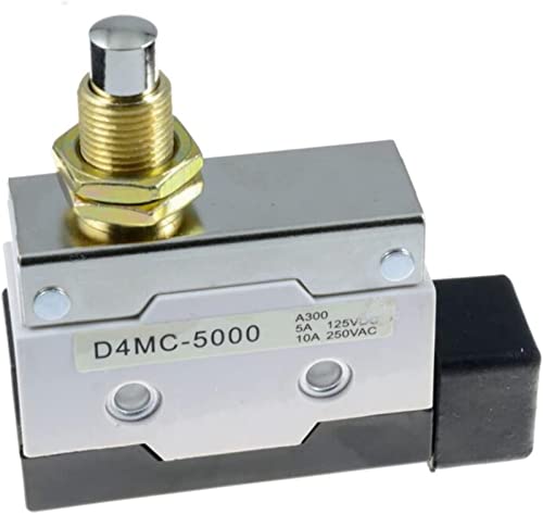 Interrupteur de limite micro SPDT bouton poussoir piston D4MC-5000 250VAC 10A