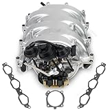 Htostar Racing Intake Manifold Compatible with Mercedes Benz M272 2005-2013 C230 C280 C300 C350 CLK350 E350 GLK350 ML350 ML450 R350 S400 SLK280 SLK300 SLK350 Replace 2721402201 (w/Alum Flap Lever)