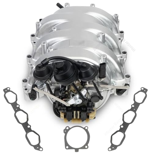 Htostar Racing Intake Manifold Compatible with Mercedes Benz M272 2005-2013 C230 C280 C300 C350 CLK350 E350 GLK350 ML350 ML450 R350 S400 SLK280 SLK300 SLK350 Replace 2721402201 (w/Alum Flap Lever)