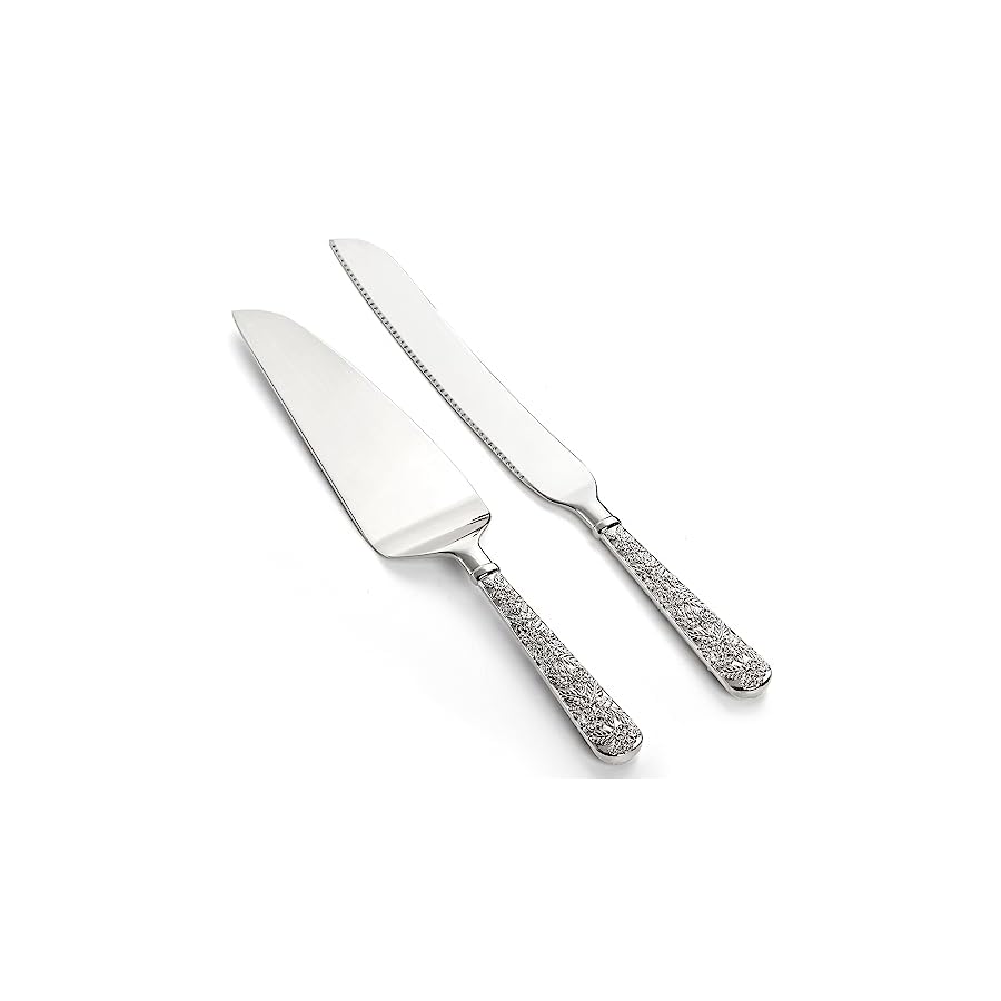 Dicunoy-2-PCS-Wedding-Cake-Knife-and-Server-Set-Silver-Cake-Cutting-Set-Vintage-Engraved-Cake-Cutter-and-Elegant-Serving-Spatula-for-Birthday-Party-Anniversary Dicunoy 2 PCS Wedding Cake Knife and Server Set, Silver Cake Cutting Set, Vintage Engraved Cake Cutter and Elegant Serving Spatula for Birthday, Party, Anniversary