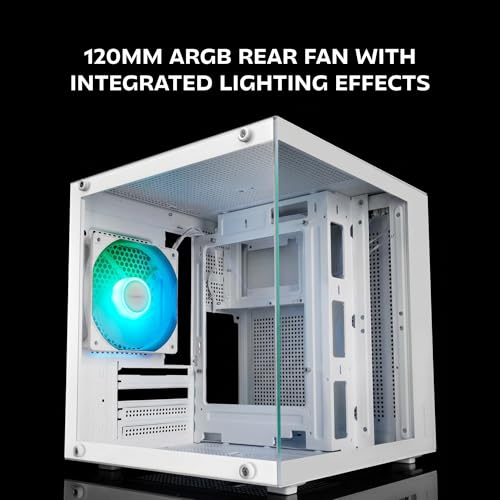 Caja PC MicroATX con ventilador ARGB Mars Gaming MC-CUBE cristal templado 3