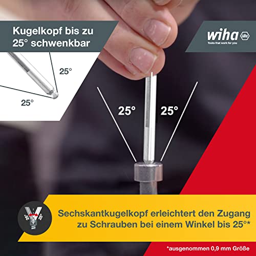 Wiha Juego De Destornilladores De PrecisióN Picofinish® Con Cabeza EsféRica Hexagonal, De 7 Unid., Incl. Soporte (42993) - 2