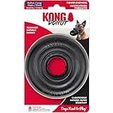 KONG Extreme Donut Dog Toy – Toughest Durable Natural Rubber Chew Toy for Power Chewers – Safe on Teeth & Gums, Fun Bounce & Roll for Indoor and Outdoor Play (Medium/Large)
