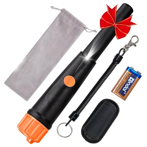 SUNPOW Pinpointer Metal Detector - Pinpointer Impermeabile Portatile a 360° con Luce LED e Batteria...