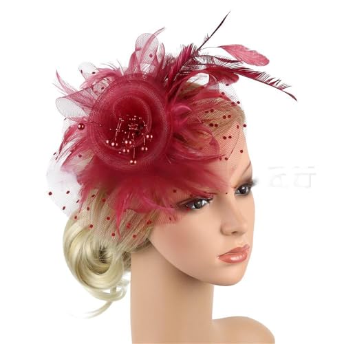 Itkcozcg Diadema tradicional con plumas, decoración para bodas, carreras, fiestas, bodas